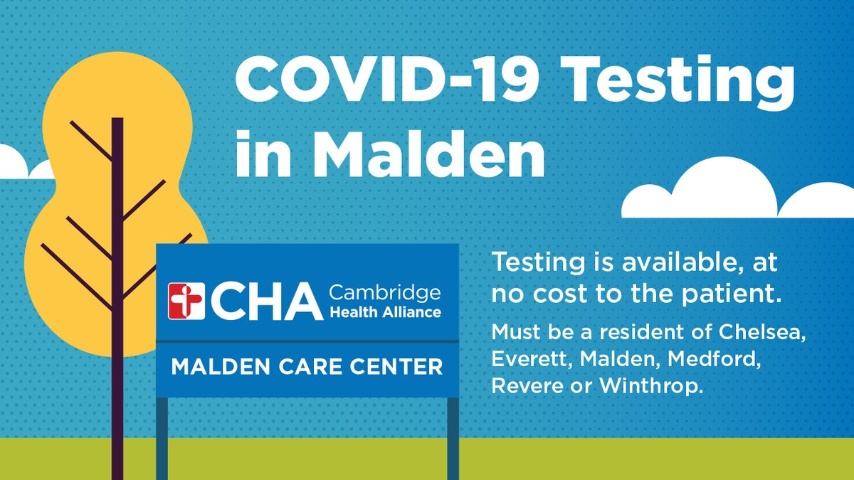 Cambridge Health Alliance (CHA) on Twitter: "Testing is available to ...
