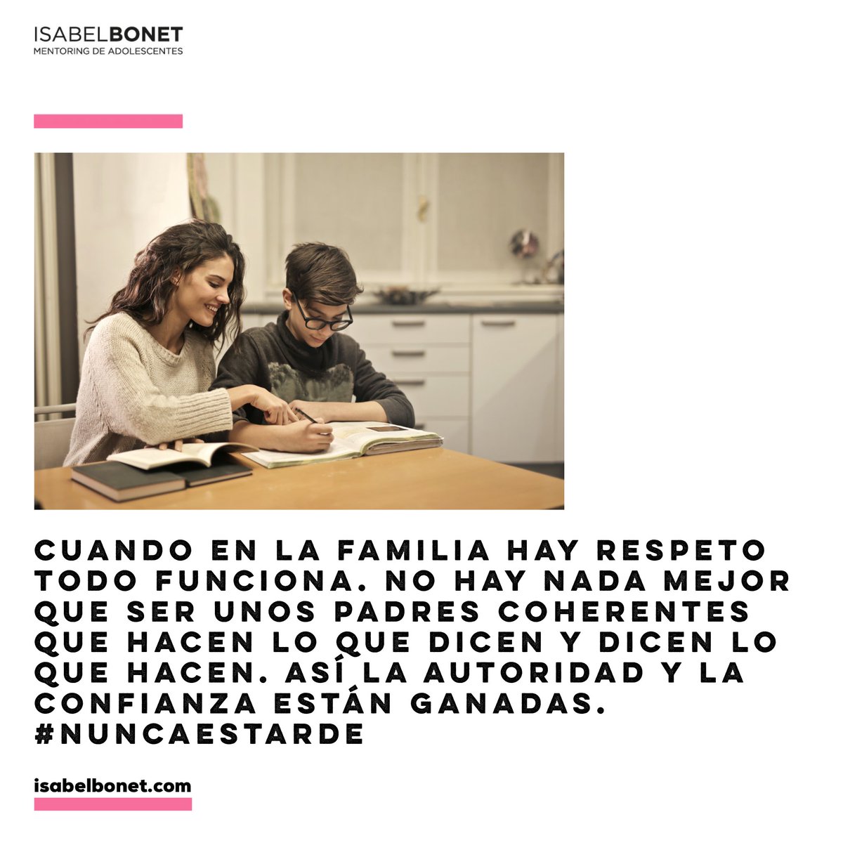 isabelbonet_com's tweet photo. La autoridad y el respeto no vienen incluidos en la categoría de padres ... se consiguen. #mentoringdeadolescentes #mentoringparapadres #padresqueavanzan #mentoring2020 https://t.co/5lqhERhbUN