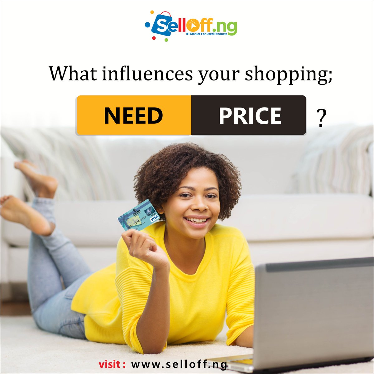What would you say influences your #shopping? Is it the price of the product or your need for the product?
#onlineshopping #shoppingonline #FridayThoughts #shoppershour #Nigeria
