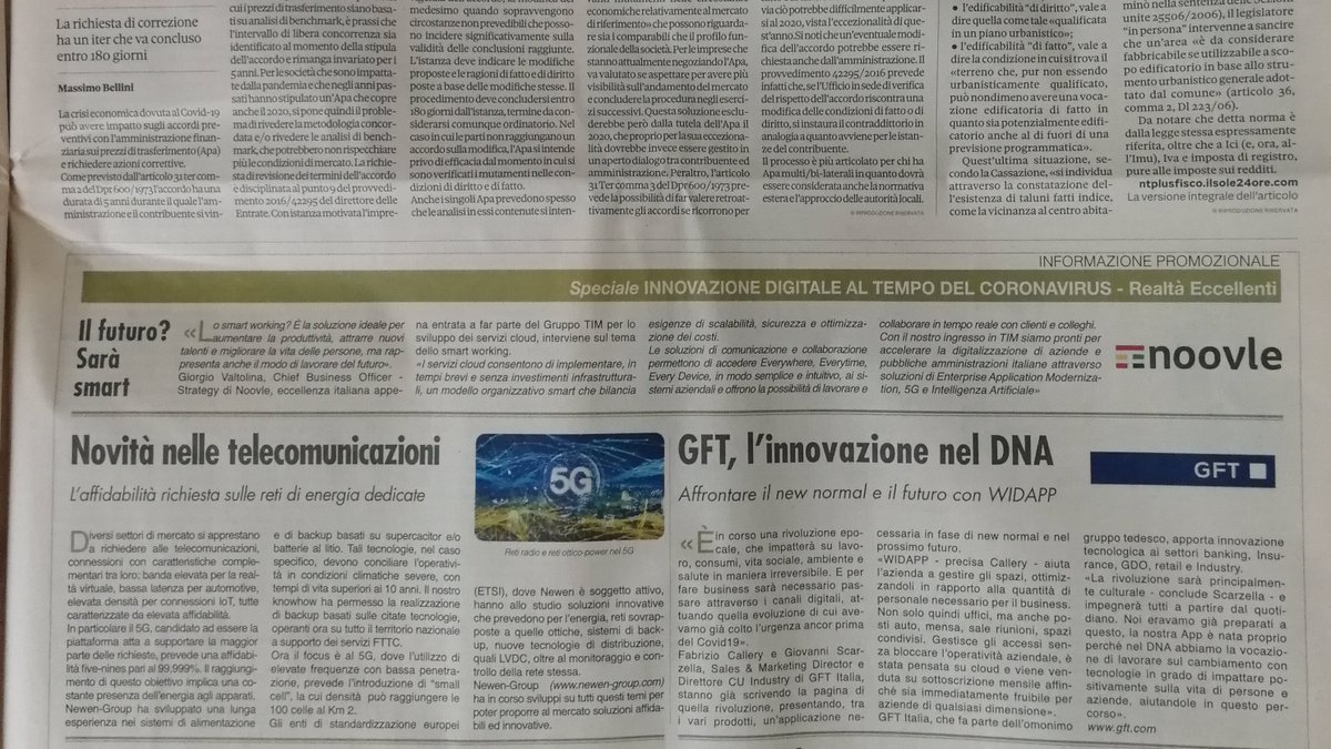 Noovle_SpA's tweet photo. Il futuro? Sarà Smart. Ne parla @sole24ore identificando Noovle come una Realtà Eccellente in grado di cambiare il futuro. 
Ecco l'intervista a @gvaltolina 👇
#noovle4change #TIM https://t.co/7wo6Y741cy