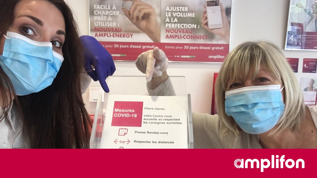 Amplifon's tweet photo. “Listening, advising and reassuring: 3 key words for the daily job of a Hearing Care Professional. And they meant a lot during this lockdown”: this is Sylvie Lermigeaux, Hearing Care Professional from France, showing how #customerdevotion becomes reality for our #AmplifonPeople. https://t.co/iNQBd5ISCv