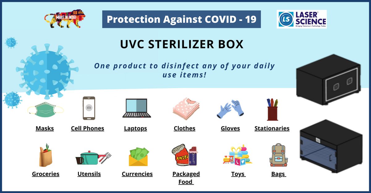 LaserScience's tweet photo. For more info. about product, contact us
#Covid19 #MakeinIndia #UVCProtection #FightAgainstCovid #CoronaVirus #protection #safety #india #IndiaFightCorona #TodaysTechnology #VirusKilling #school #airport #cinemahalls #ShoppingMalls #offices #hospitals #ProtectionAgainstCovid https://t.co/XdZ2APCSj4