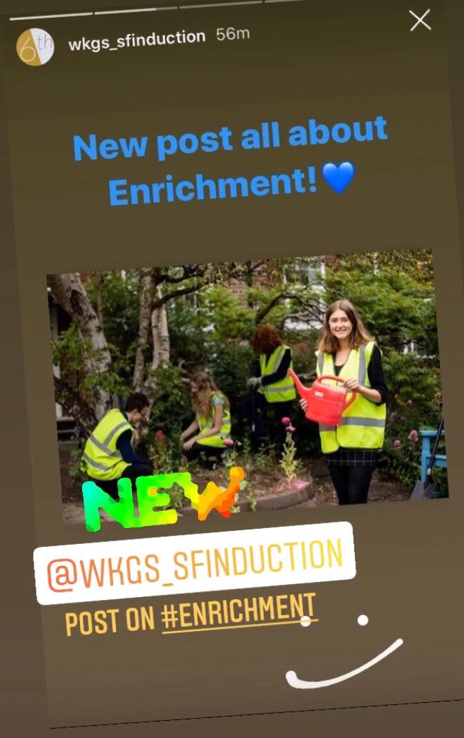WKGS Sixth Form (@wkgs_6thform) on Twitter photo NEW #WKGS6thFormInduction post on #Enrichment .... Check out @wkgs_sfinduction on Instagram! 🙌#WelcomeToWKGS #WKGS6thForm #WKGSCommunity <a href="/WestKirbyGS/">West Kirby Grammar School</a> NEW #WKGS6thFormInduction post on #Enrichment .... Check out @wkgs_sfinduction on Instagram! 🙌#WelcomeToWKGS #WKGS6thForm #WKGSCommunity <a href="/WestKirbyGS/">West Kirby Grammar School</a>