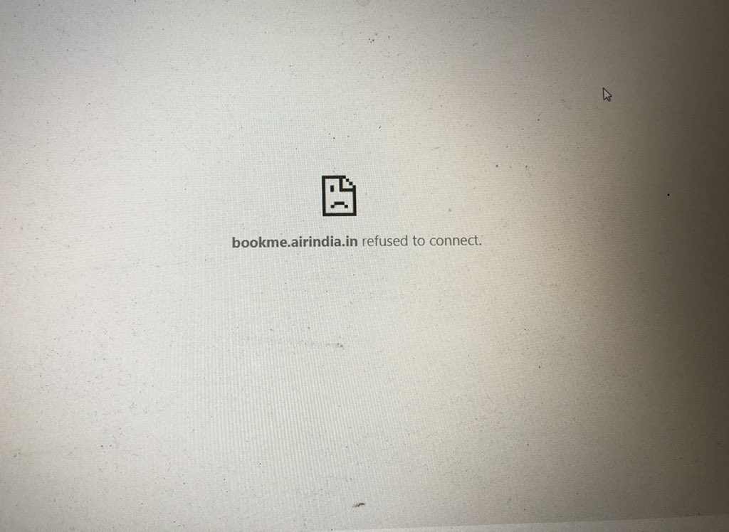 guptanitin1980's tweet photo. @HardeepSPuri this is what Air India website does when booking opens https://t.co/6mp8wAbJqu