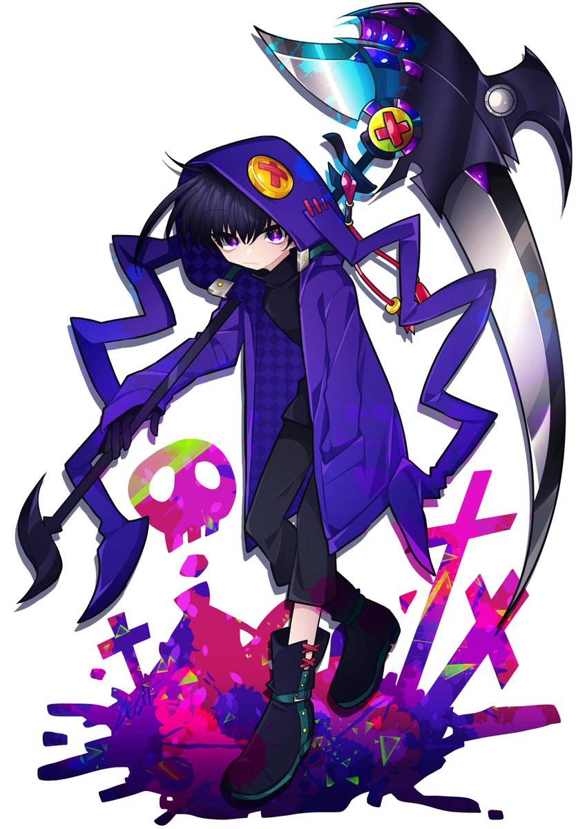 再掲 死神くんの鎌デザインめちゃくちゃ気に入ってんだよね くせっけ 関ｺﾐ65k 09のイラスト