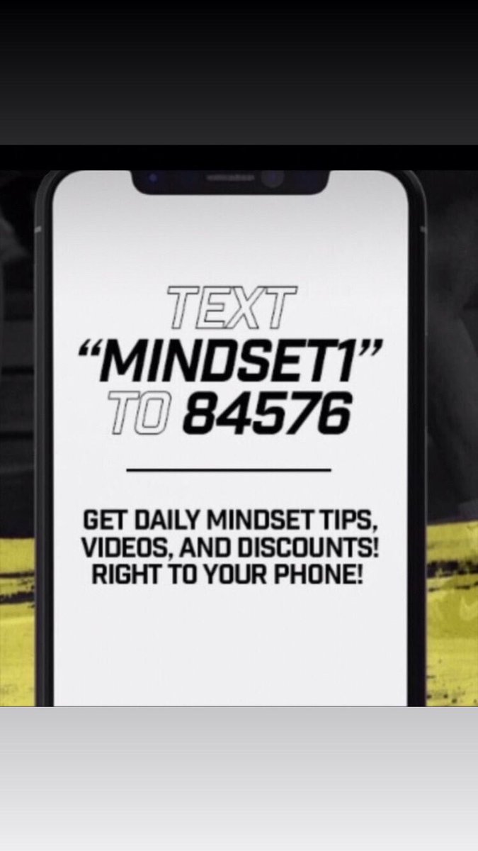 Text Mindset1 to 84576 for daily motivation and Mindset!