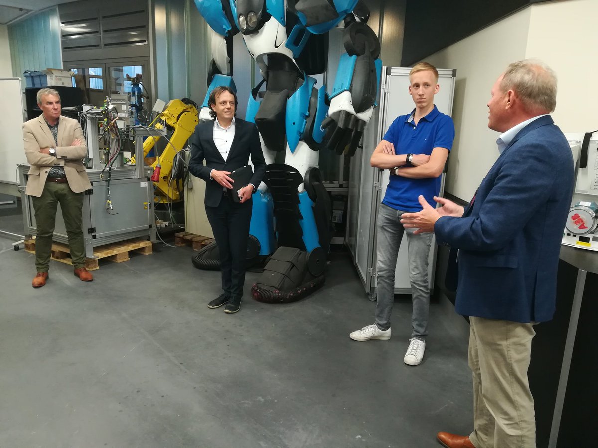 Werkbezoek gedeputeerde Provincie Overijssel, Tijs de Bree, aan TechWise Twente