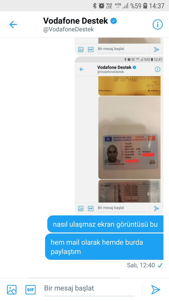 yalcinoguzhan's tweet photo. #Vodafone #vodafonetr #vodafonet #Vodafoneevdeinternet
#colmandeegan valla bıktırdınız artık nasıl bi #Vodafonedestek hizmetleriniz var hiç bişey bilmeyen takip işini takip etmeyen yada etmek istemeyen hem ulaşamıyoruz hemde cevap alamiyoruz aldığımız saçma cevabıda görün https://t.co/X1b6wpGprn