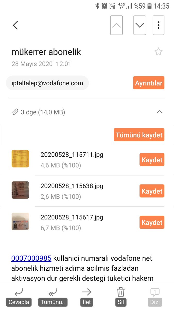 yalcinoguzhan's tweet photo. #Vodafone #vodafonetr #vodafonet #Vodafoneevdeinternet
#colmandeegan valla bıktırdınız artık nasıl bi #Vodafonedestek hizmetleriniz var hiç bişey bilmeyen takip işini takip etmeyen yada etmek istemeyen hem ulaşamıyoruz hemde cevap alamiyoruz aldığımız saçma cevabıda görün https://t.co/X1b6wpGprn