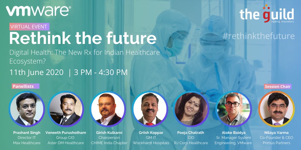 Future of #healthcare is based on #analytics, structured data, it’s optimum digitization to drive the #NewNormal. An exclusive virtual event with the pioneers of digital healthcare. Register here: bit.ly/2U8HMzn
#Rethinkthefuture #digitaltransformation #digitalhealth