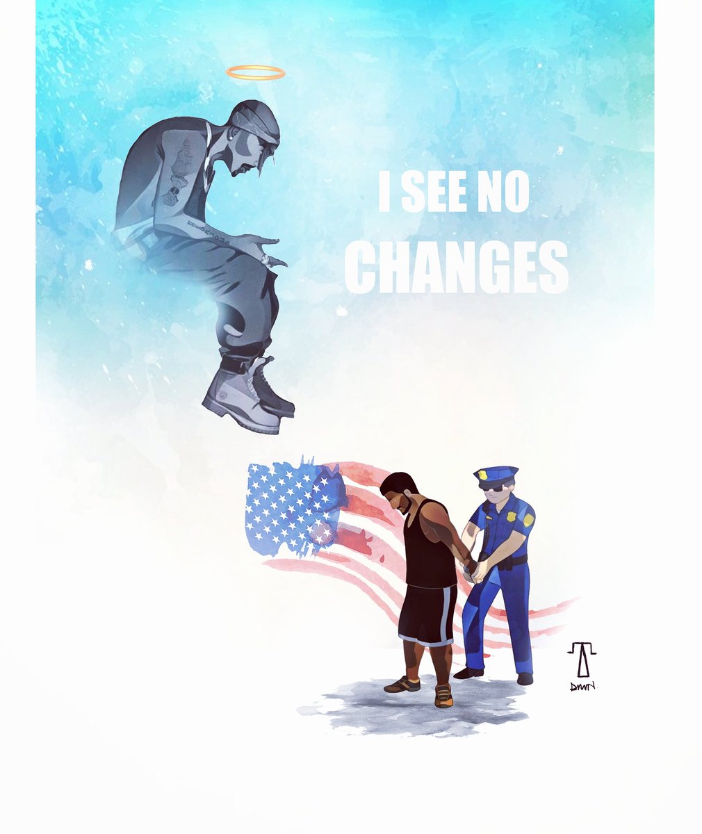 jazdmn's tweet photo. "I see no changes all I see is racist faces" - Tupac
#jazdmn #art #blacklivesmatter #georgefloyd #justiceforgeorgefloyd #blm #blackpanthers #icantbreath #tupac #nochanges #racist #black #usa #america #worldnews #hiphop #rap #blackpower #EnoughIsEnough https://t.co/FSraLhX8Ze