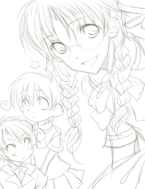 水溜とおる そして何となく 今日からヒロイン 甲子園の空をめざせ のヒロインズ ムラケンがメイン枠なので ムラケン他にも色々描いているけれど ユーリが隣に居ないと難しい顔を描いてしまうんだよね 笑っていて欲しい