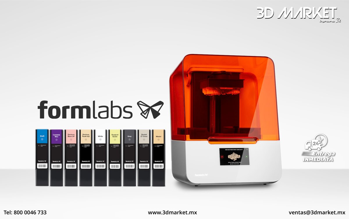 3DMarketMx's tweet image. ➡️@Formlabs #Form3B es una #impresora3D de escritorio avanzada optimizada para materiales biocompatibles

➡️Utiliza uno de los equipos más utilizado por los dentistas de todo el mundo

📨Entrega inmediata y soporte técnico🔧

🛒 Enlace del equipo: 🛒
👉 bit.ly/2xydFZH 👈