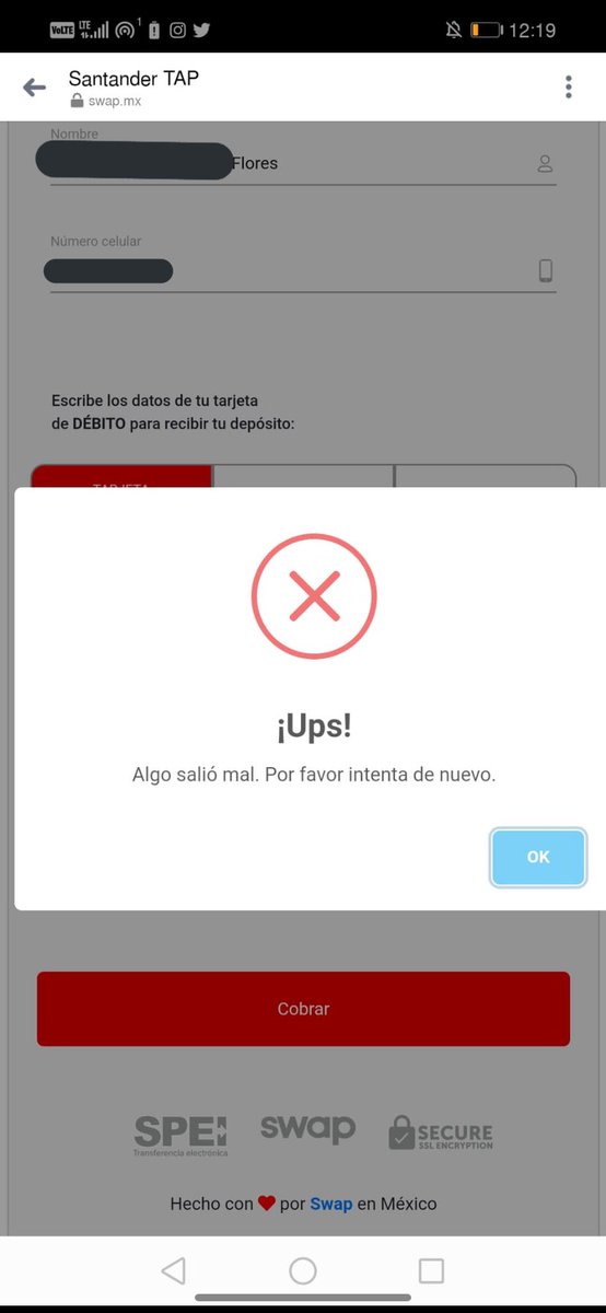 Ceecy_Rdz's tweet photo. @SantanderMx 
#santandertap me marca estos errores, que hago ??? https://t.co/VENzTljiiH