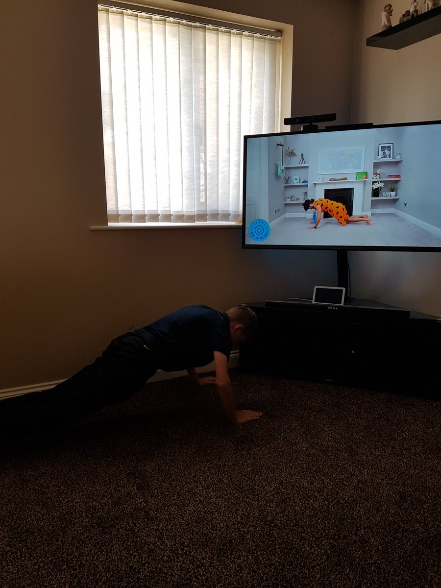 b_joelo's tweet photo. @SelbyHighPE a round of golf and then Joe Wicks. Was going to have another go at the challenge but think Mrs Haigh deserves the top spot this week!
#PEWithJoe #gomrshaigh https://t.co/3kkbERiRAp