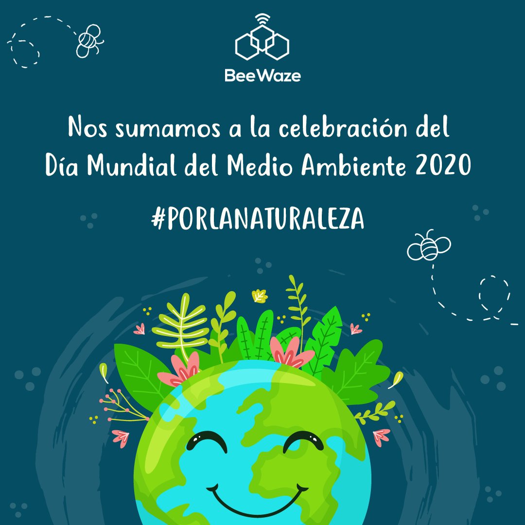 Cuando cuidamos las #abejas ¡cuidamos el #MedioAmbiente! Apoyemos a los #apicultores que contribuyen a mantener la cada vez más escasa población de abejas. 
#PorLaNaturaleza #DiaMundialDelMedioAmbiente #DiaMundialDelMedioAmbiente2020 #ONU #BeeWaze #apicultura #miel