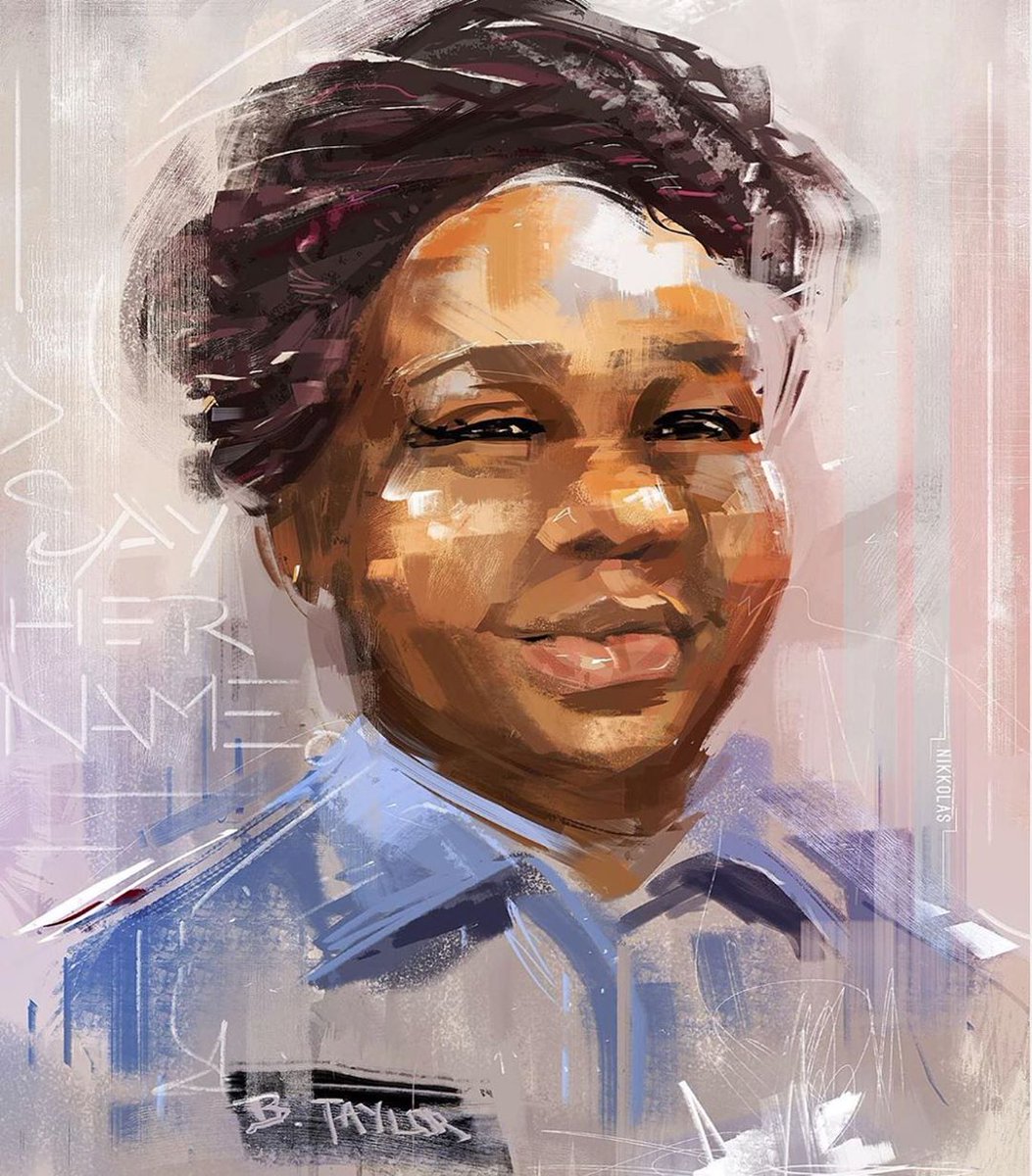 MBK_Alliance's tweet image. We are our sister’s keeper. 

In honor of Breonna Taylor’s 27th birthday, support her family’s memorial fund. Find the link at obama.org/anguish-to-act…. #SayHerName

Artwork: @4NIKKOLAS