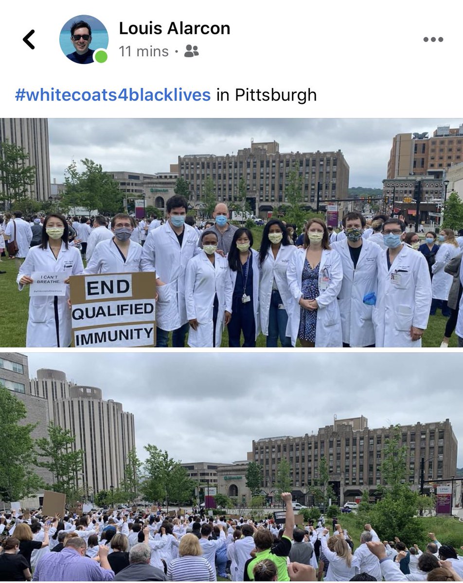 So proud and thankful to work with such an amazing group! #BLM #WhiteCoatsForBlackLives <a href="/upmc/">UPMC</a> <a href="/pitttrauma/">PittTrauma/AcuteCare</a> <a href="/ResearchTrauma/">Trauma Research</a>