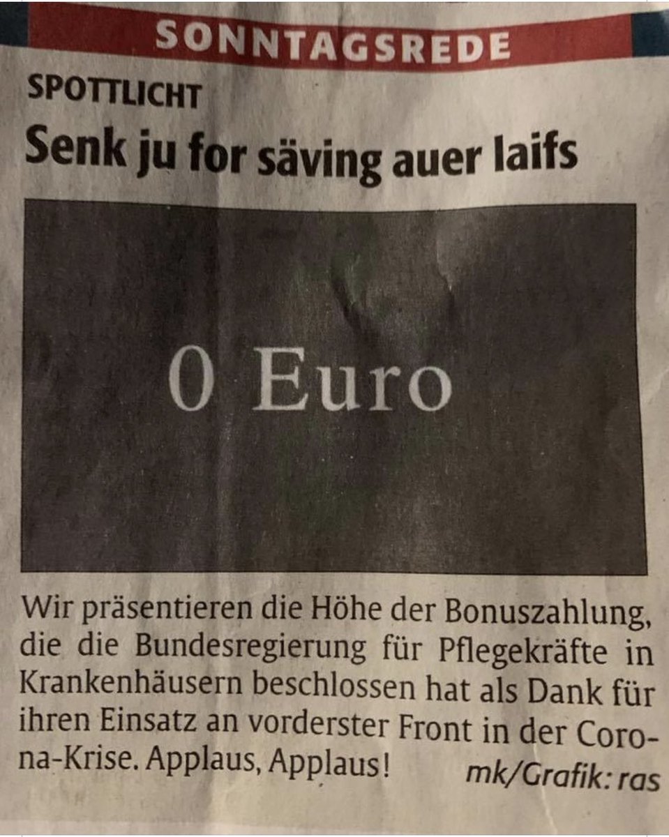 Alle mal klatschen bitte.