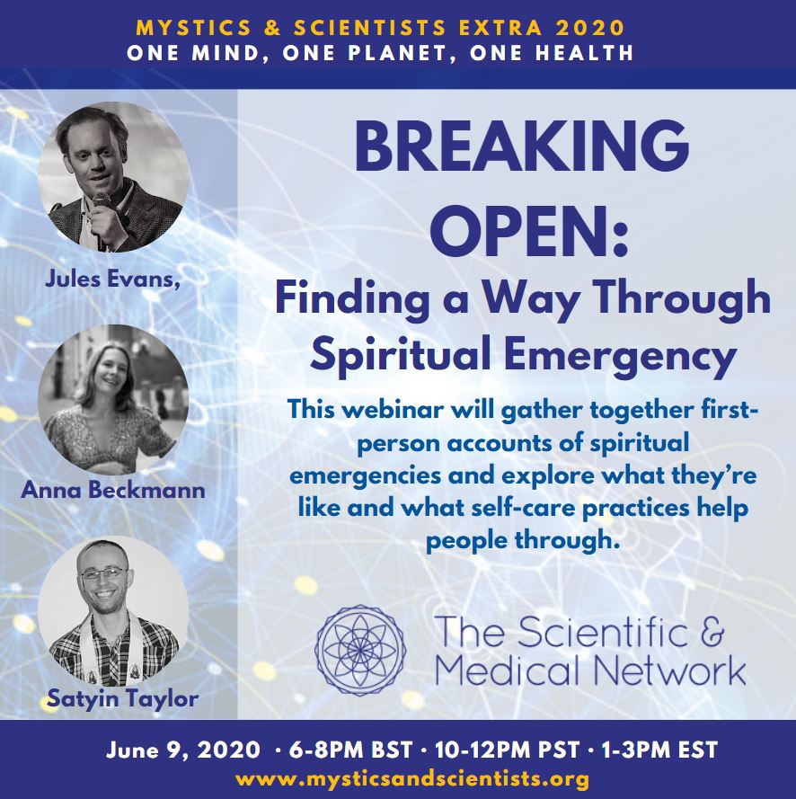 scimednet's tweet photo. This webinar will gather together first-person accounts of spiritual emergencies and explore what they’re like and what self-care practices help people through.
https://t.co/Mya1YOnBTA
#spiritualemergency #breakingopen #julesevans #scimednet #webinar #conciousness #selflove https://t.co/0XrmNoNQW4