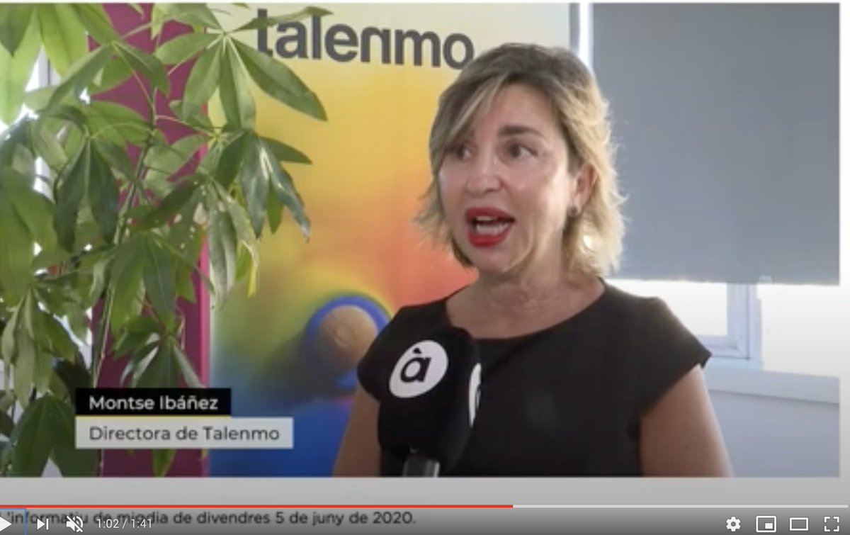 Hoy nuestra directora <a href="/montsetal/">MONTSE IBÁÑEZ</a>  ejemplo de mujer empresaria, comprometida e innovadora en TV 😍youtu.be/TnSLnOIY1bo?t=…
