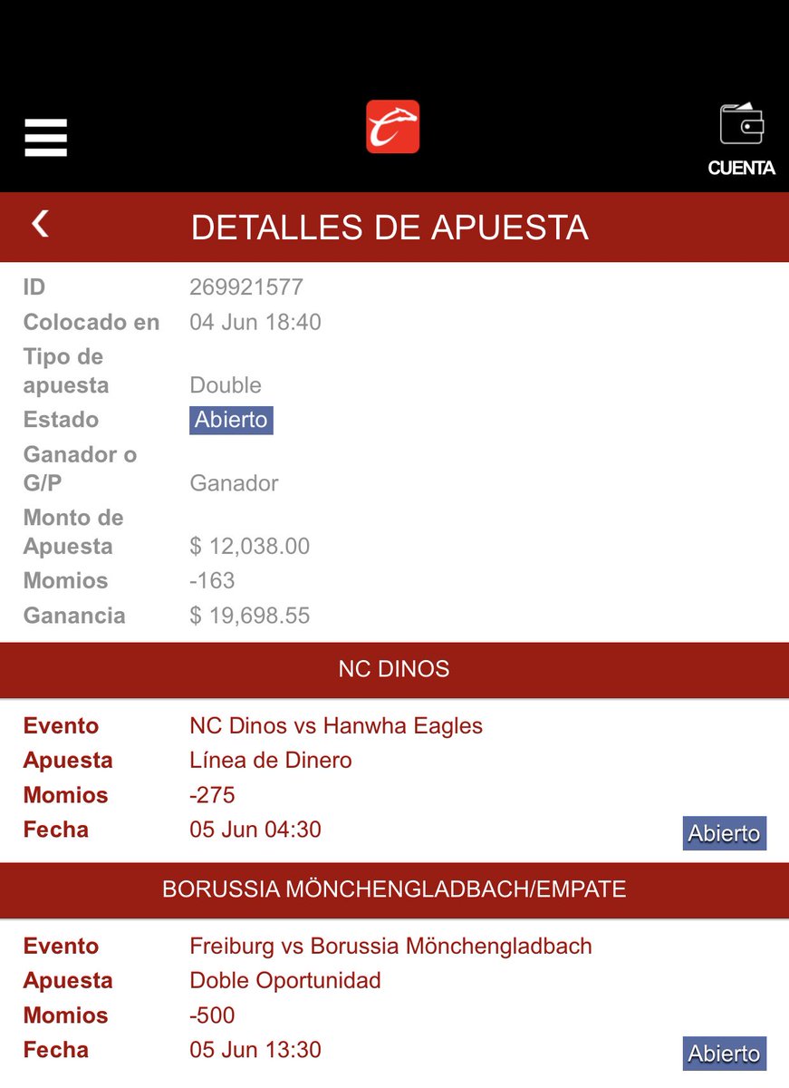 GallitoVip's tweet image. Si el Borussia M’gladbach pierde voy a regalar 1 semana premium GRATIS a la gente que de RT a este tweet

*El Borussia no gana en esa cancha desde 2007*

Pueden apostar por su victoria, si ganan suman dinero, si pierde se ganan una semana gratis de picks premium🐓

¿Que dicen?😏