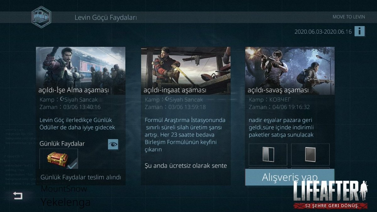 #LifeAfter#LifeAfterEU#HayataBeraberTutunalım#HayattaKalma#Oyun x.com/Lifeafter_eu