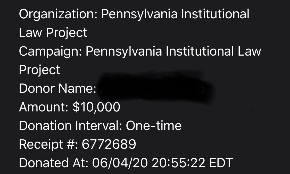 The fundraiser was a great success. Thank you to everyone who contributed. 

Stay tuned for more fundraising efforts.

<a href="/PA_ILP/">Pa Institutional Law Project</a> 
<a href="/reclaimtheblock/">Reclaim the Block</a> 
<a href="/Phillybailout/">Philadelphia Community Bail Fund</a>