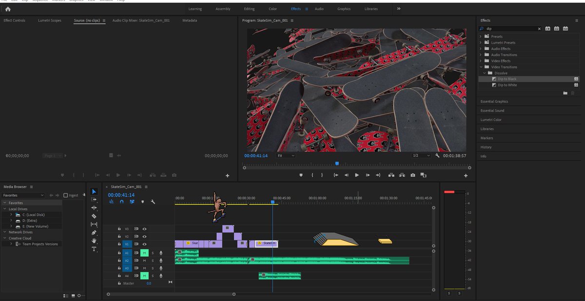 ModePoly's tweet image. Friday shenanigans #skateboard #gamedev #indie #work #CGI #videoediting