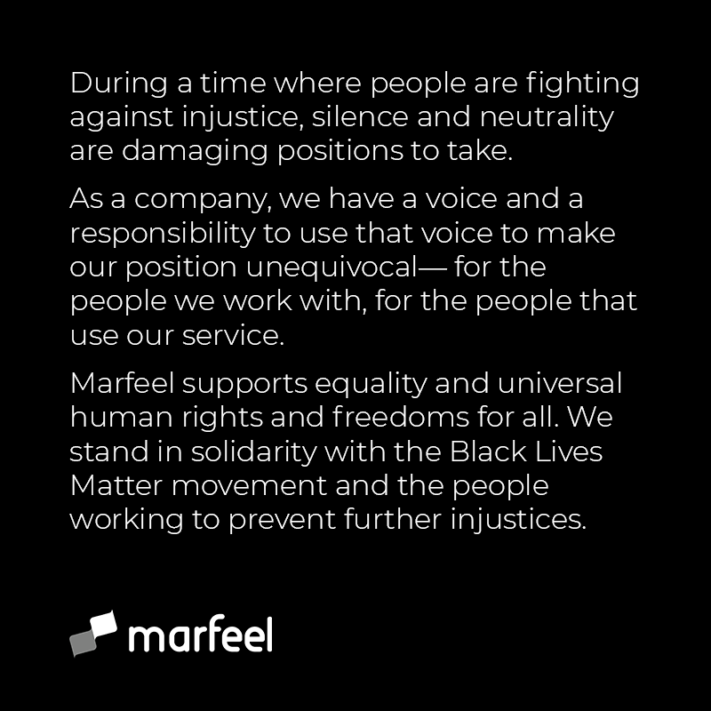 marfeel's tweet image. During a time when people are fighting against injustice, silence and neutrality are damaging positions to take.

We want to make our position unequivocal. #BLM