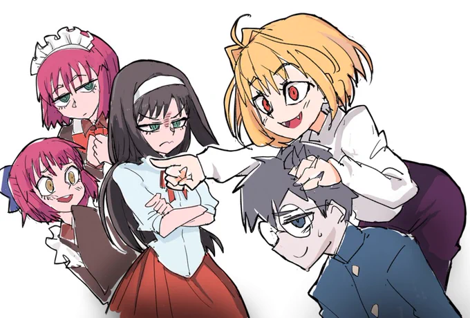 これも次元連結システムのちょっとした応用だ #月姫 #Helltaker https://t.co/CfsaClVSFB 