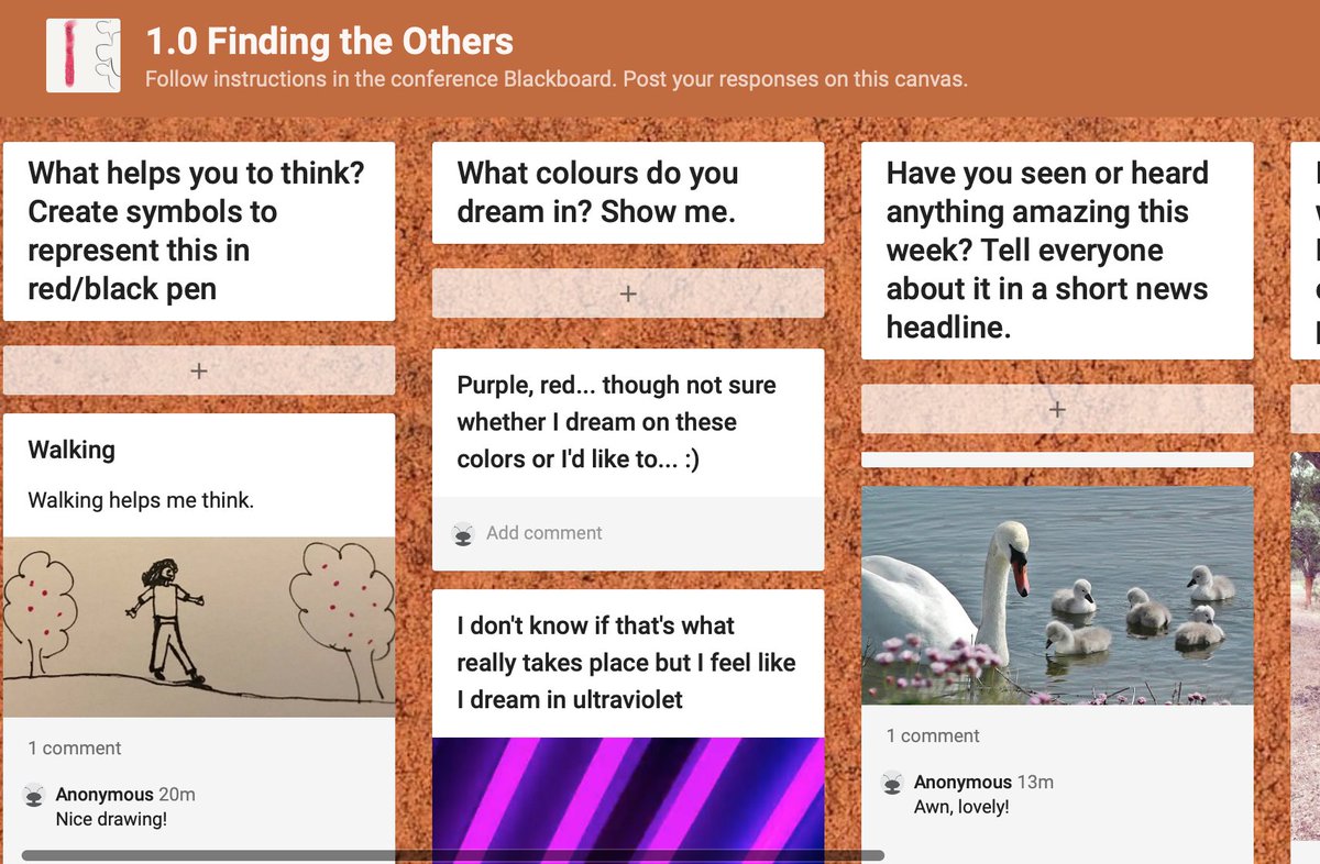 SoEConference's tweet photo. Brilliant responses in the workshop's activities! what helps you think? https://t.co/lrgOnezrID