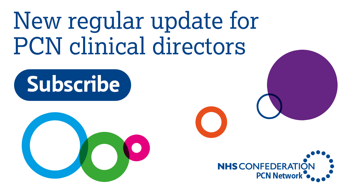 NHSConfed's tweet photo. The latest PCN Network update for clinical directors is hitting inboxes now, featuring:

- Shared learning, courtesy of @Christy_Melam and @JamesCSanderson
- Must-see resources
- Support for PCNs

And more
https://t.co/4Thiu3fPFC

📝Sign up here https://t.co/HYzaoWxNCQ https://t.co/jN7BQ2aHho