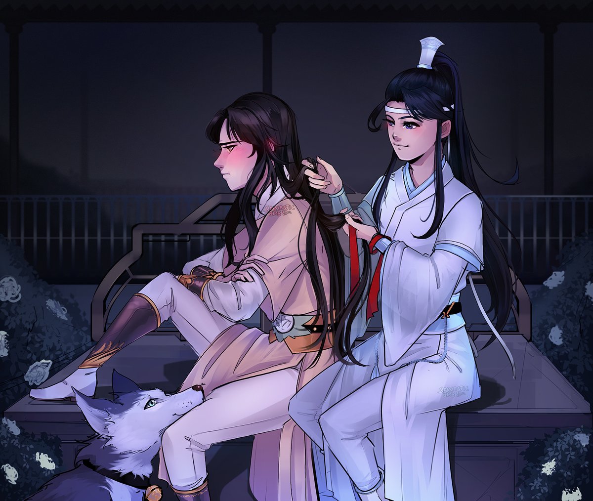 BobaBirdd's tweet photo. A #Zhuiling based on a scene from @ma_michigo 's fanfic "Cry up a storm" 🥺💖#mdzs https://t.co/8WzAFYBlDB