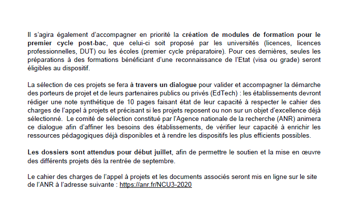 VidalFrederique's tweet photo. [📄Communiqué] Accompagner la transformation numérique et enrichir les modes traditionnels d’enseignement : j'annonce en lien avec le @SGPI_avenir le lancement d'un appel à projets « Hybridation des formations ».
https://t.co/2OlRQFpxrp https://t.co/U7Hlxj6IsH