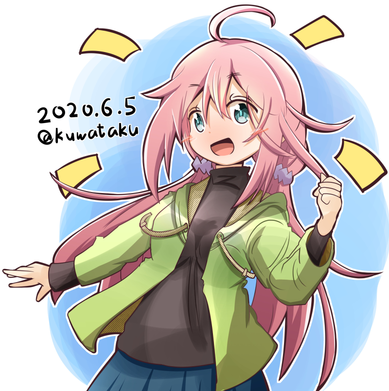 ゆるキャン「私服なでしこ!
先日もんも描いてたらパーカーを描きたくなったのでw

#ゆるキャ」|クワタ＠同人活動20周年のイラスト