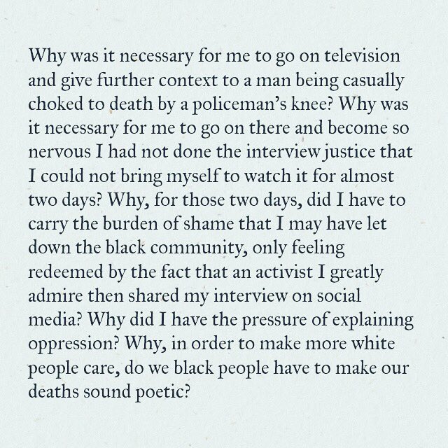 Musa Okwonga (@okwonga) on Twitter photo This is maybe the angriest thing I have ever written, and itās how I feel about the week weāve just seen: āDonāt tell me there are Nazis by the lake.ā bylinetimes.com/2020/06/05/whi⦠for <a href="/BylineTimes/">Byline Times</a>
#blacklivesmatter
#GeorgeFloyd This is maybe the angriest thing I have ever written, and itās how I feel about the week weāve just seen: āDonāt tell me there are Nazis by the lake.ā bylinetimes.com/2020/06/05/whi⦠for <a href="/BylineTimes/">Byline Times</a>
#blacklivesmatter
#GeorgeFloyd