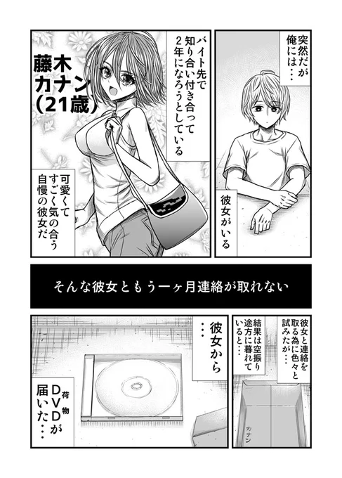 一か月連絡が取れない彼女からDVDが届いた話 