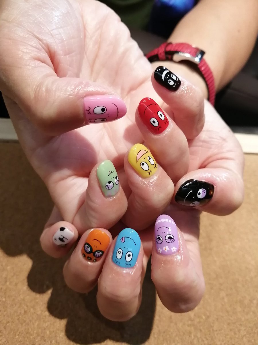 Twitter 上的 Erie S Nerd Nails お客様ネイル バーバパパ ᴗ カラフルポップ可愛いすぎるヾ W ノ ありがとうございました ネイル 痛ネイル キャラネイル ネイルアート 手描きイラスト 手描きネイル 手描き アート 模写 バーバパパ