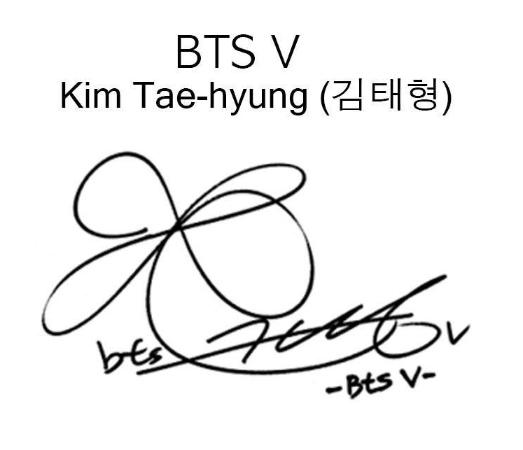 Bts Weverse En Españolᴮᴱ On Twitter 200605 Actualización De V Concurso De Creación De La Firma De Kim Taehyung Kim Taehyung Quiere Cambiar Su Firma Y Está Tomando Ideas De Army