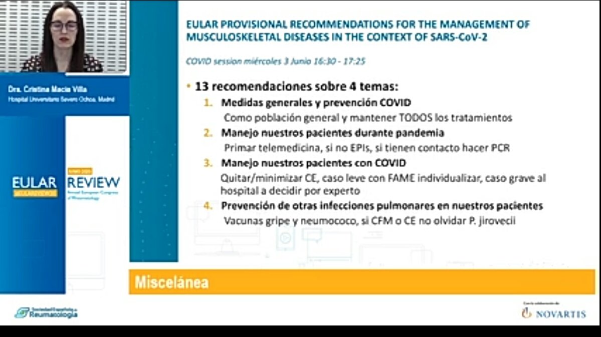 MtzReuma's tweet photo. Excelente resumen @reumacia de las recomendaciones @eular_org para manejo de enfermedades musculoesqueléticas en contexto del #SARSCoV2 #COVIDー19 #EULAR2020 #eulareview20 @SEReumatologia | El #Reumatólogo experto en inmunosupresores, pero el diagnóstico covid es de equipo! https://t.co/EmVsohCuPM