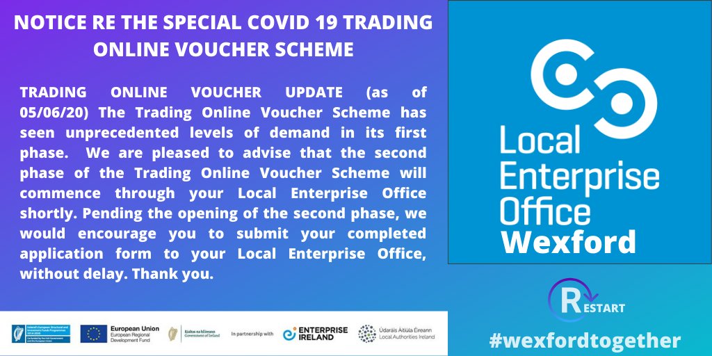 LEOwexford's tweet image. Special Notice re the second phase of Trading Online Vouchers. Please read.