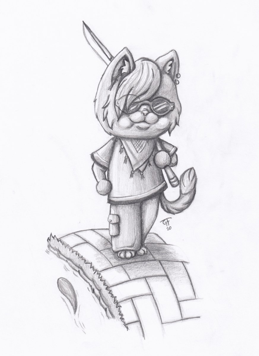 graphi_art's tweet photo. Morning! Nice day for fishing ain't it! 
Da will ich doch auch mal meinen Senf äh Bild 
zu @LinaFleer  Gewinnspiel dazu geben. 
So eine GoddieBag von AC fände ich arg toll.    #LinasInsel #AnimalCrossing #AnimalCrossingNewHorizions  #AnimalCrossingArt https://t.co/OQv1fNEAPo