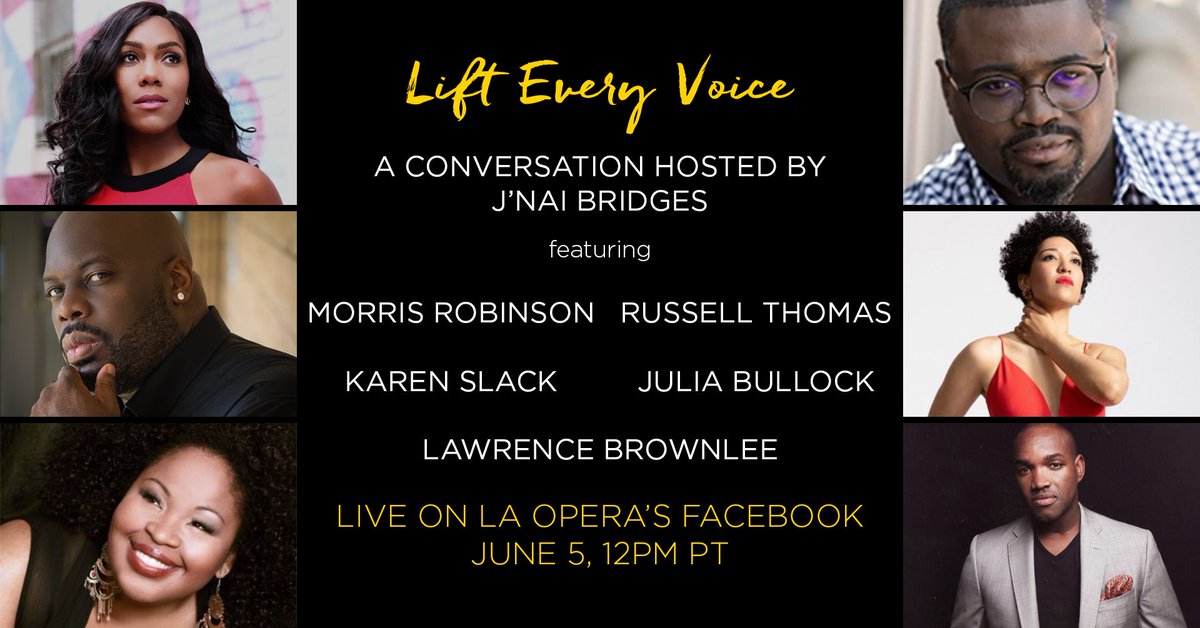 Today at 12PM, join <a href="/KikiSlack/">Karen Slack</a> (#Merola 2002) and this panel of renowned artists: @jnaimarie <a href="/_JuliaBullock/">Julia Bullock</a>, <a href="/Brownleetenor/">Lawrence Brownlee</a> <a href="/travlingtenor/">Russell Thomas</a>, and <a href="/MorrisDRobinson/">Morris D Robinson</a> for this long overdue conversation on racial disparity and inequality in the opera world. ow.ly/Dlkl50zZx8y