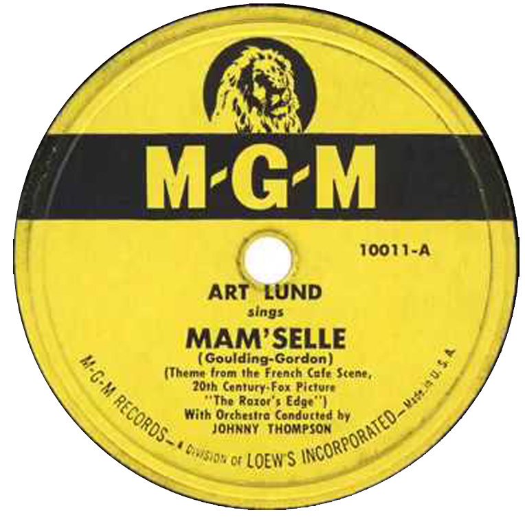 espofootball's tweet photo. #OTD Jun7,1947 #ArtLund with orchestra conducted by #JohnnyThompson starts a 2wk run at #1 on the US Top40 Singles chart with "Mam'selle" The music was written by #EdmundGoulding, the lyrics by #MackGordon https://t.co/UEHRQrl7OS
