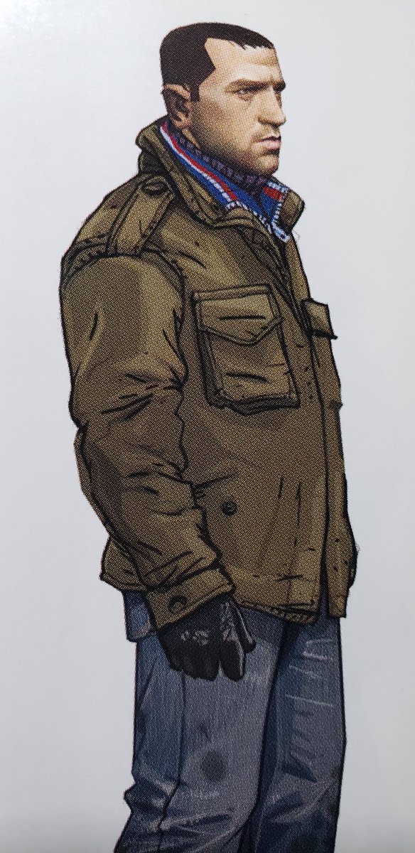 rastro reforma Desobediencia Badger G. 🦡 on Twitter: "Early concept art/render of Niko Bellic, from The  Art of Grand Theft Auto IV. His body is drawn, his head looks almost like a  3D era character.