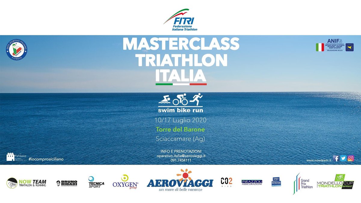 nowteam3's tweet photo. MASTERCLASS TRIATHLON ITALIA in Sicilia. Torre del Barone - Sciaccamare @Aeroviaggi 

https://t.co/SPhdCZiaJB https://t.co/0K2QUkSnr3