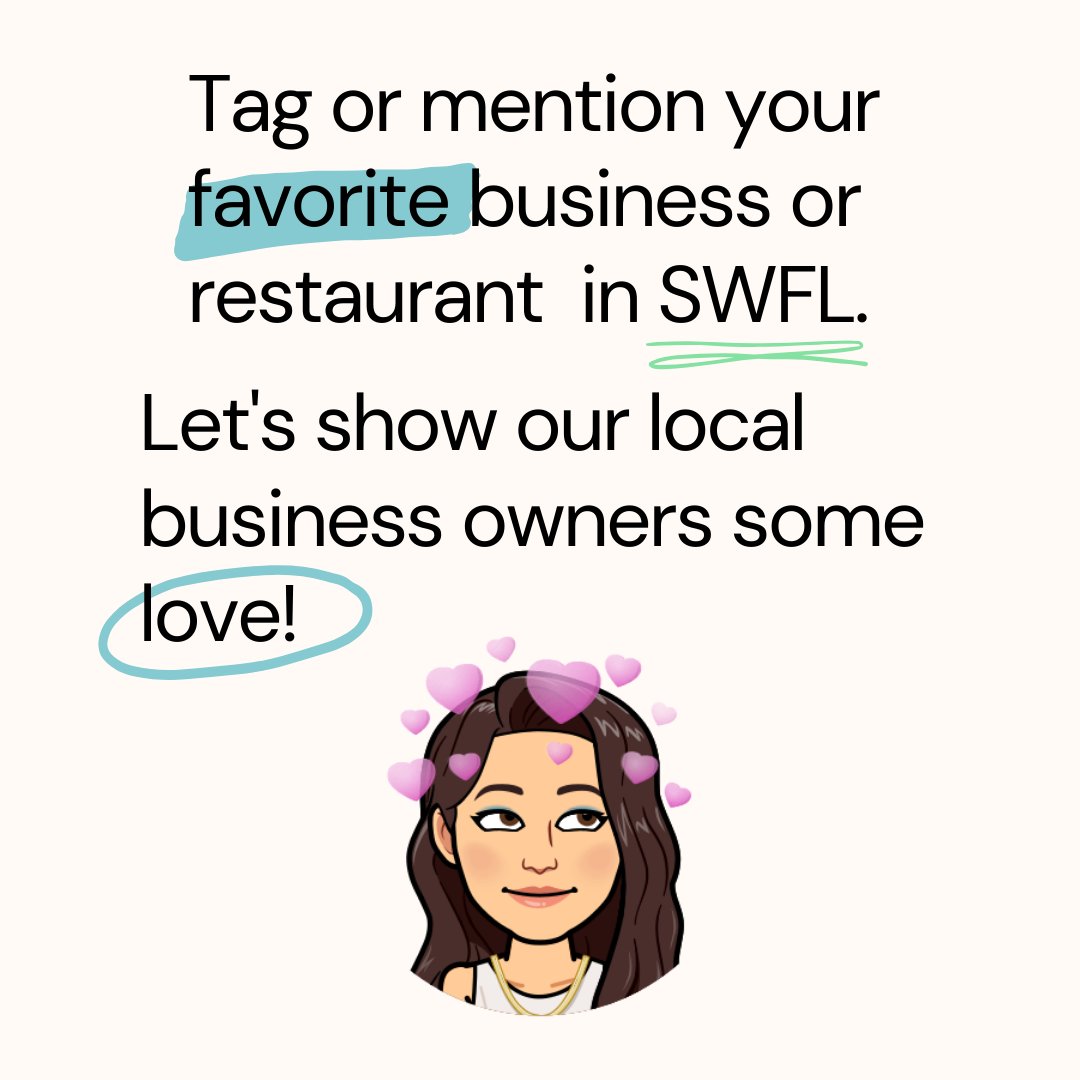 theSWFLagent's tweet image. Help me spread the love to our local business owners in SWFL! Tag or mention your favorite business! &amp;lt;3

#SpreadLove #SpreadKindness #SWFL #Naples #FtMyers #Florida #CapeCoral #BonitaSprings #Estero