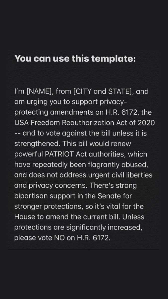 causeffect's tweet image. We’re taking specific action every day to advocate for change. Today, we’re writing to our representatives in Washington, urging for them not to reauthorize The Patriot Act. 

Find your representative here: house.gov/representative…