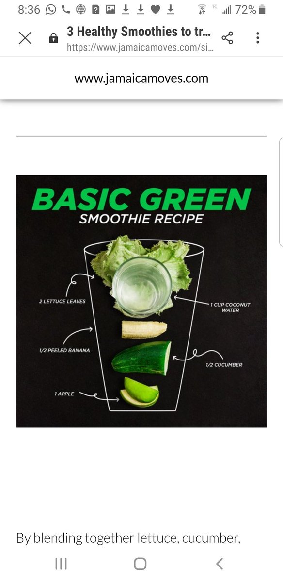 laitoyia's tweet photo. Good morning @jamaica_moves I've been trying out your smoothies but had kept going around #BasicGreen because I think Veg &amp; smoothie shouldn't be in a sentence!
Well I tried it and its yummy 🤗 
(Used wax apple instead of American apple &amp; added a strawberry &amp; few blueberry) https://t.co/DGwtdYIPhM